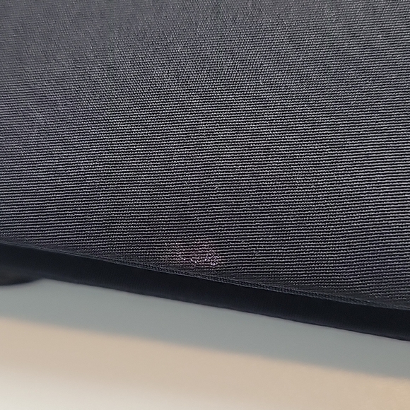 Vintage Kenneth Jay Lane Evening Bag Black Gold Rhinestones Crossbody or clutch - Picture 9 of 16